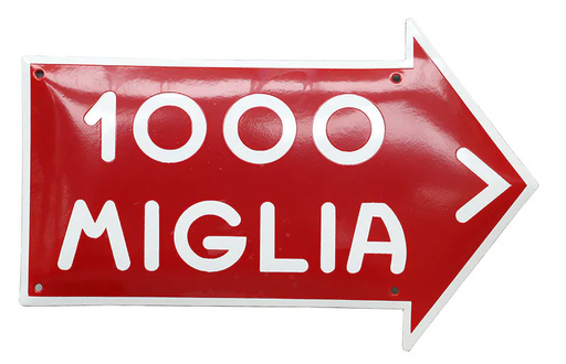 1000MI - Plaque émaillée 1000 Miglia