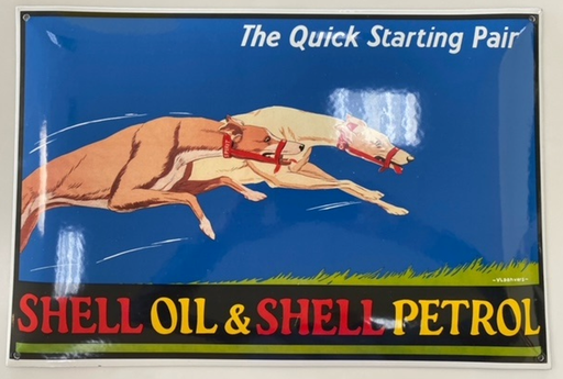 SHELL04 - Plaque émaillée Shell Hounds